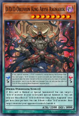 D/D/D Oblivion King Abyss Ragnarok