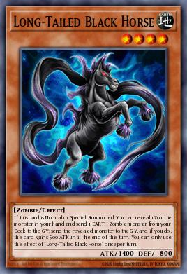 Long-Tailed Black Horse
