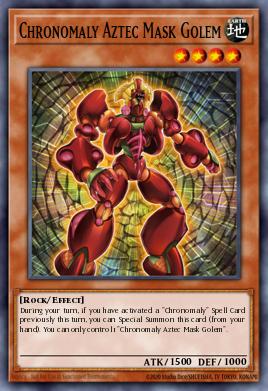 Chronomaly Aztec Mask Golem